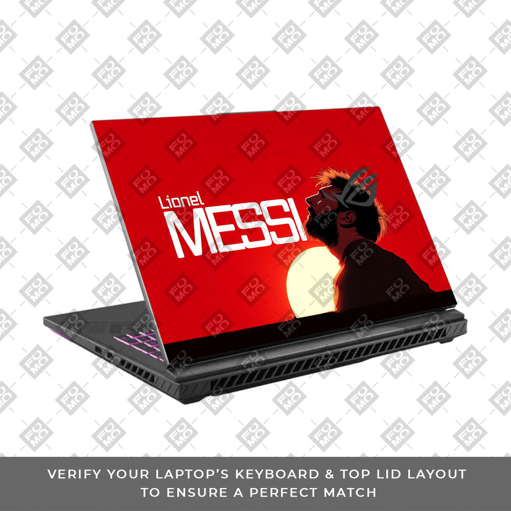 Messi Sunset Icon Asus ROG Strix G16 G614J 3D Laptop Skin