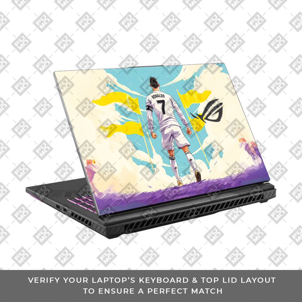 Ronaldo Final Boss Asus ROG Strix G16 G614J 3D Laptop Skin