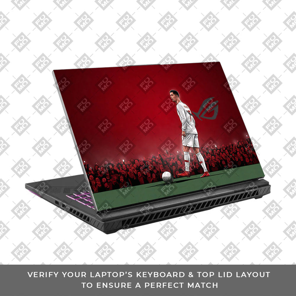 Ronaldo Cold Mode Asus ROG Strix G16 G614J 3D Laptop Skin