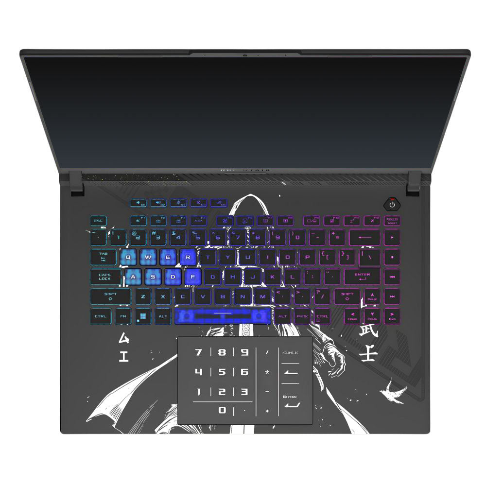 Transparent Ghost Samurai Asus ROG Strix G16 G614J Laptop Skin