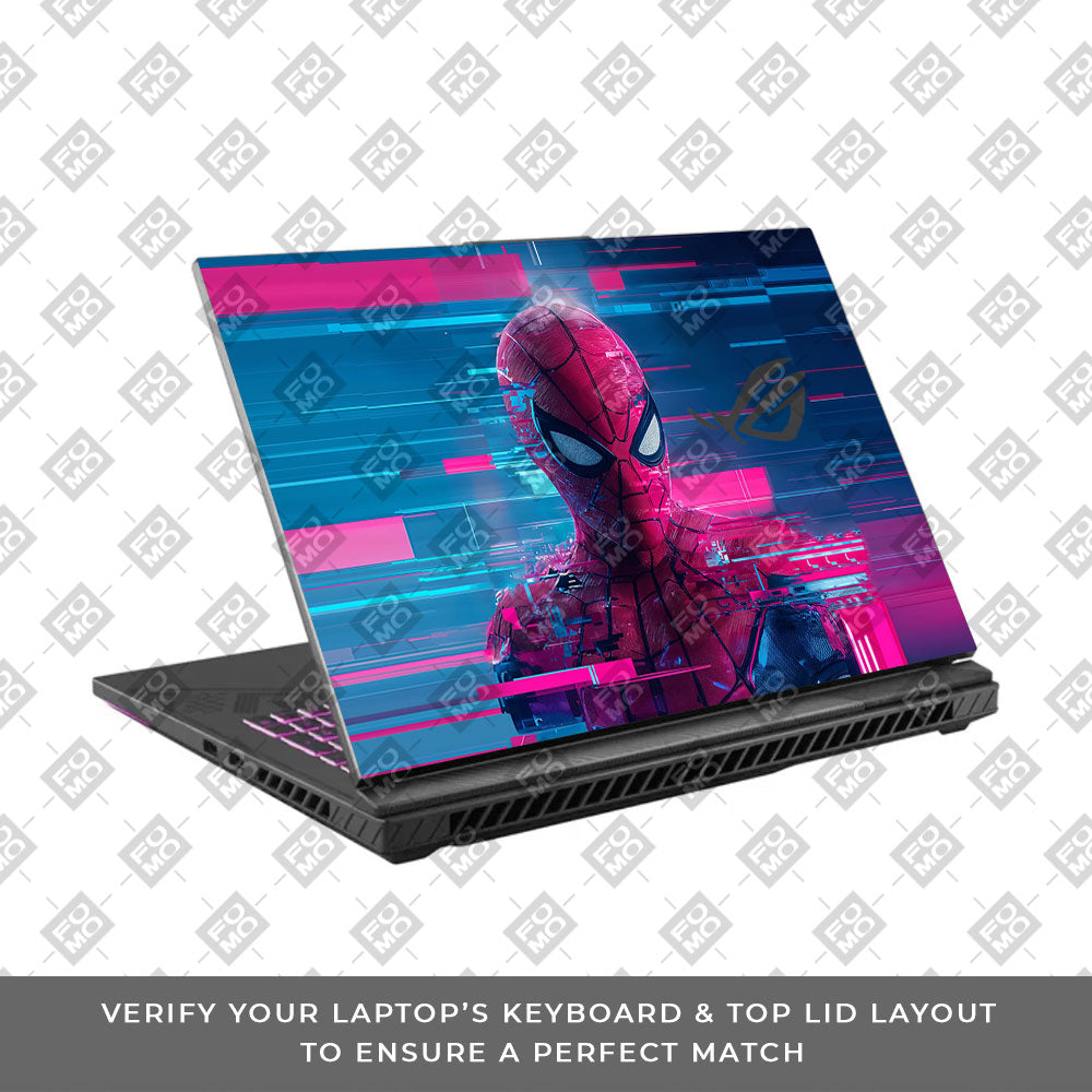 Glitch Spider Asus ROG Strix G16 G614J 3D Laptop Skin