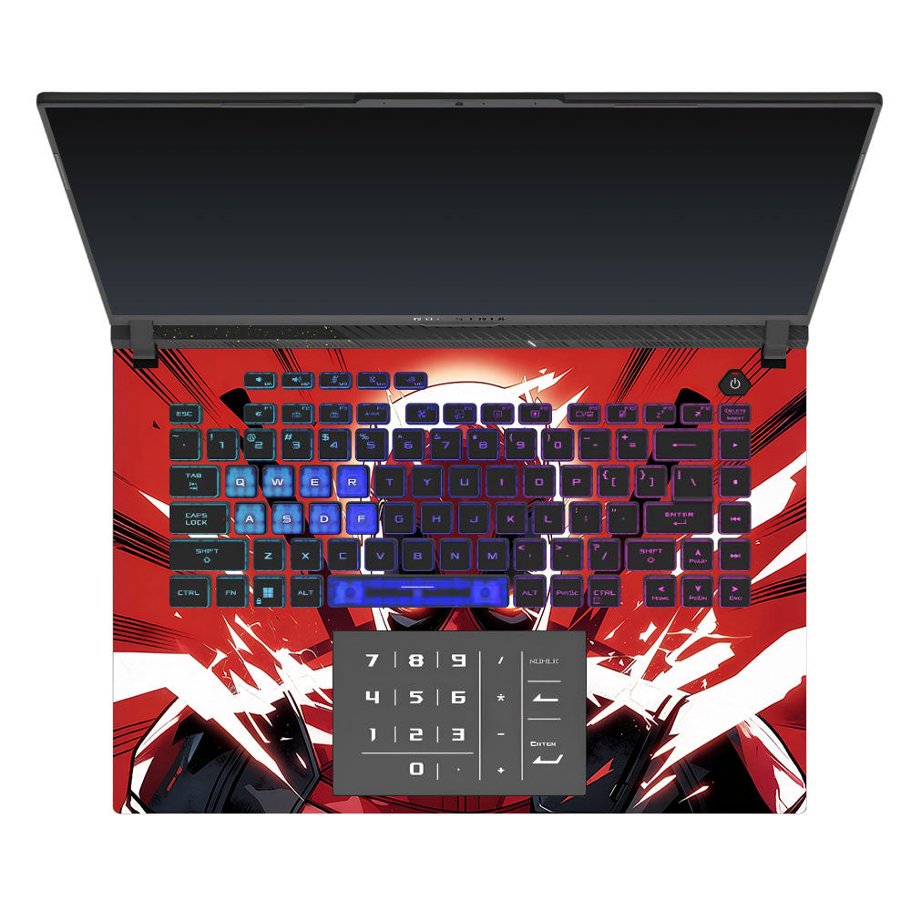 Deadpool Red Fury Asus ROG Strix G16 G614J 3D Laptop Skin