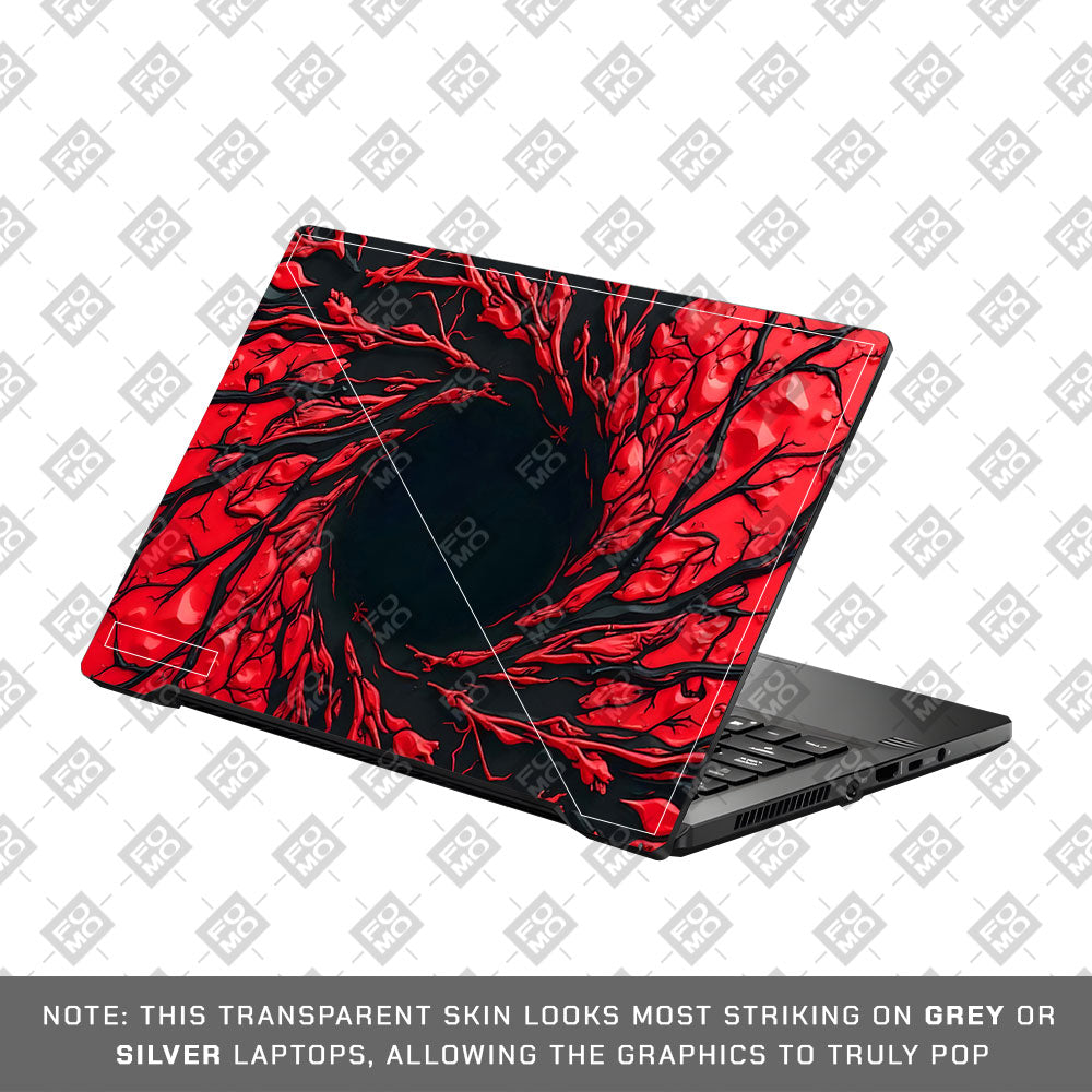 Spiderman Web Red Asus ROG Zephyrus G14 GA401 3D Laptop Skin
