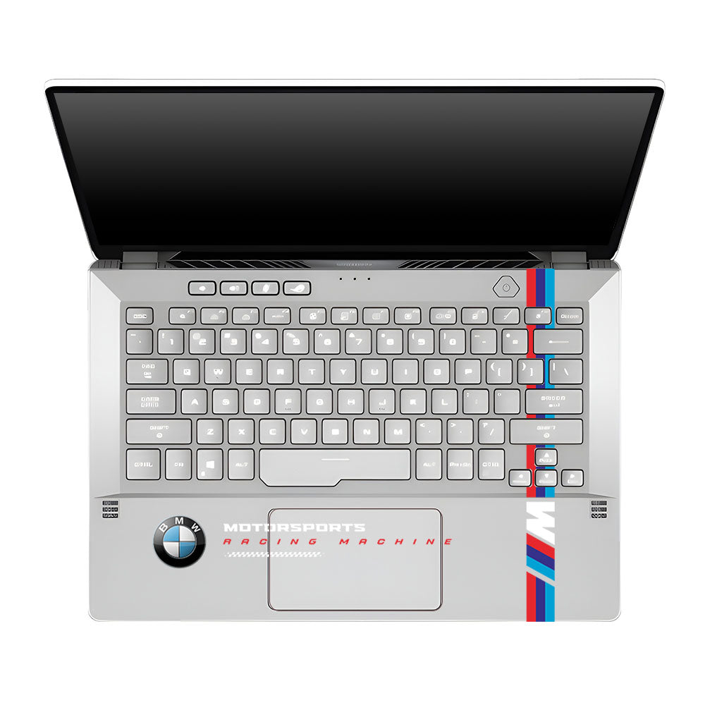 Transparent BMW Racing Graphic Asus ROG Zephyrus G14 GA401 Laptop Skin