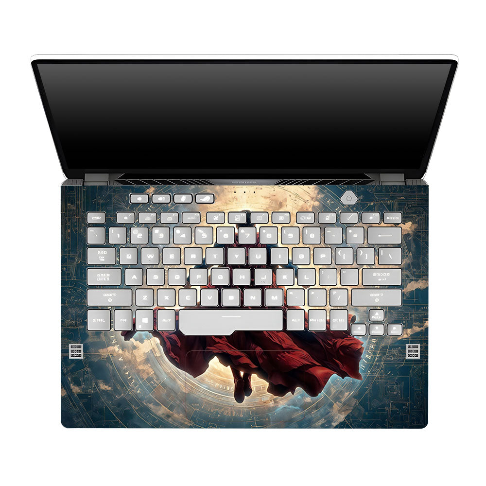 Superman Flying Beyond the Cosmos Asus ROG Zephyrus G14 GA401 3D Laptop Skin