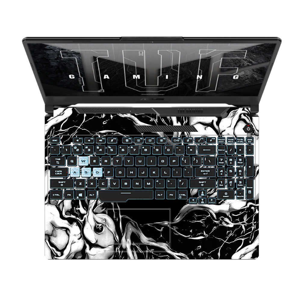 Spiderman Web Black Asus TUF F15 FX506 and A15 FA506 3D Laptop Skin
