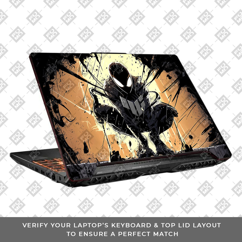 Shadow Spiderman Asus TUF F15 FX506 and A15 FA506 3D Laptop Skin