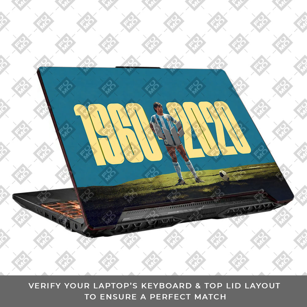 GOAT Era 1960 - 2020 Asus TUF F15 FX506 and A15 FA506 3D Laptop Skin