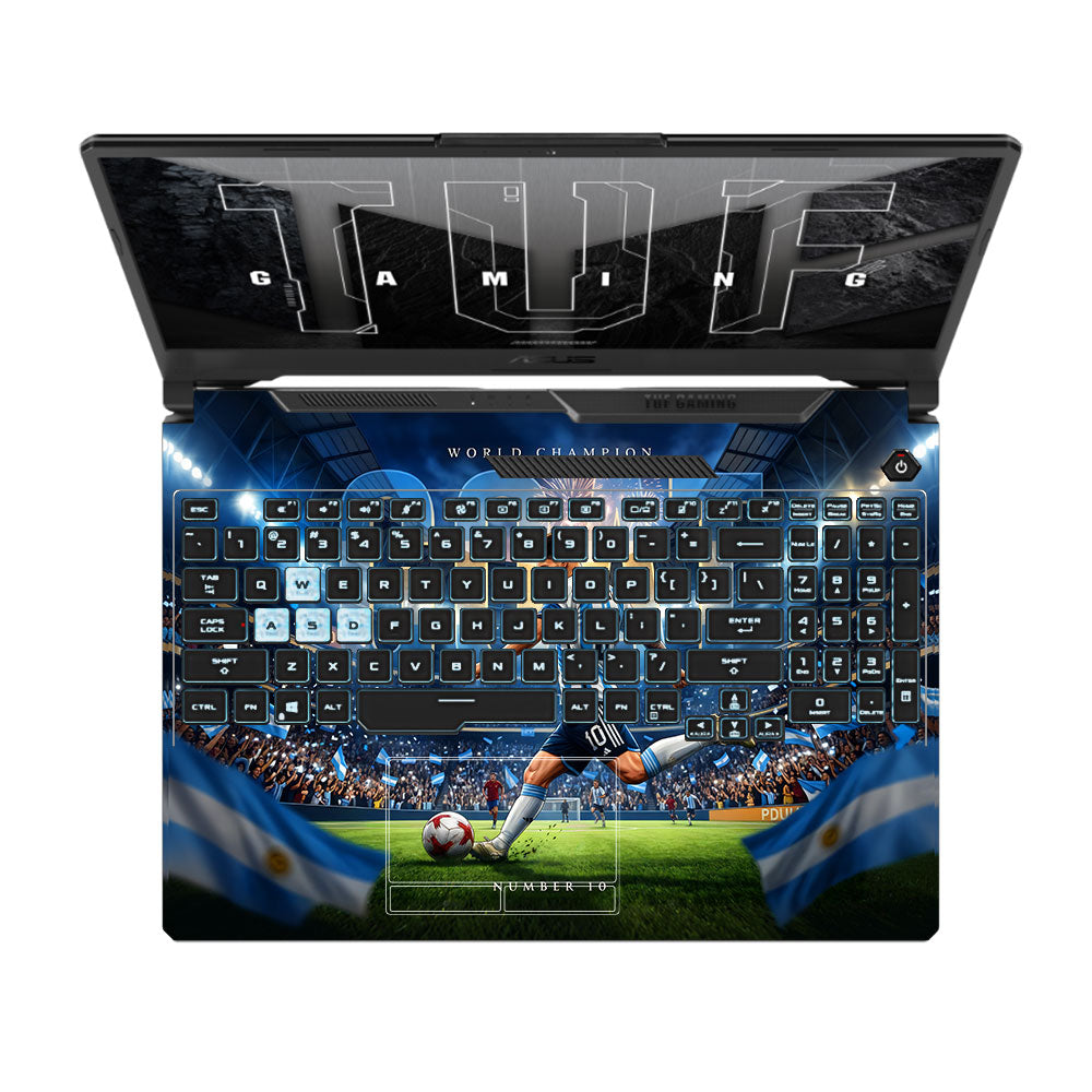 Messi World Champ Energy Asus TUF F15 FX506 and A15 FA506 3D Laptop Skin