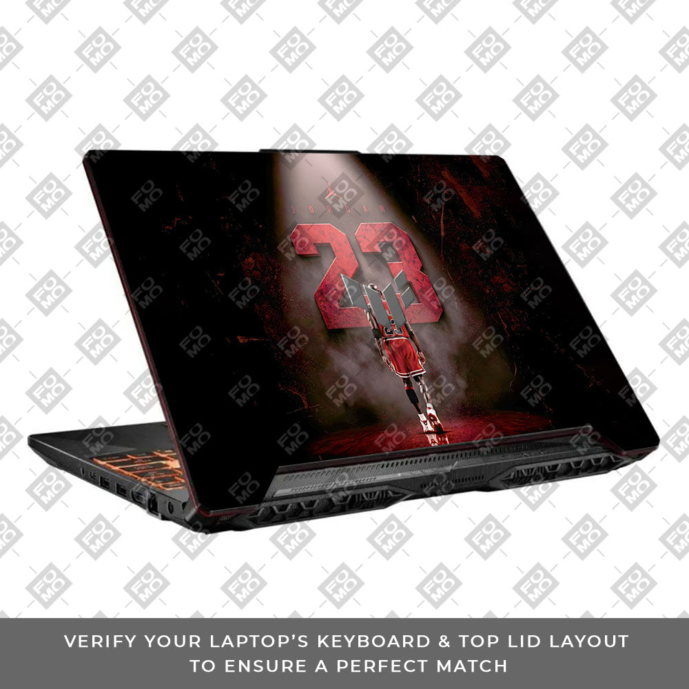 Jordan 23 Asus TUF F15 FX506 and A15 FA506 3D Laptop Skin
