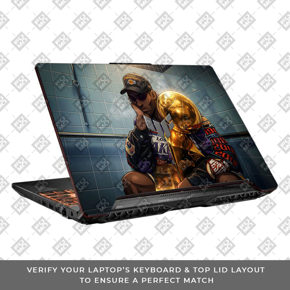 Kobe Trophy Asus TUF F15 FX506 and A15 FA506 3D Laptop Skin