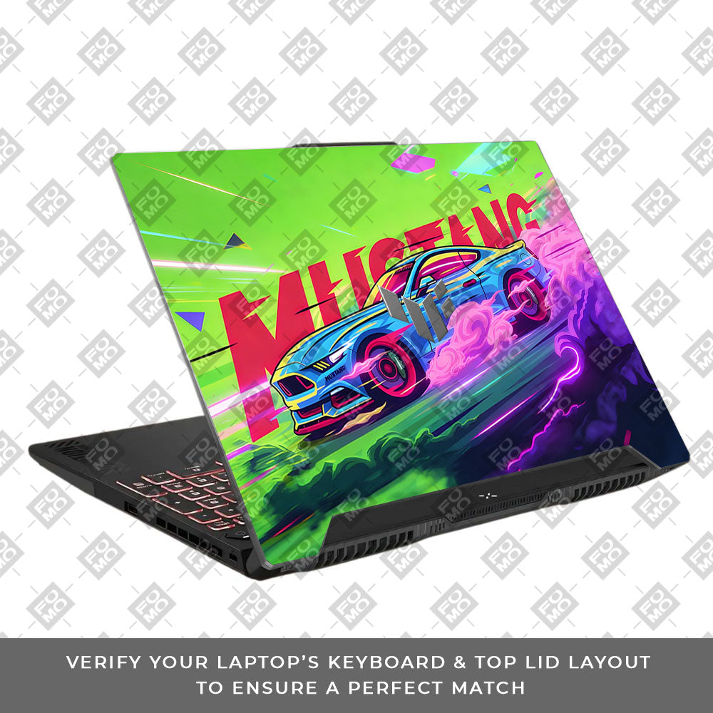 Ford Mustang Legacy Asus TUF F15 FX507 and A15 FA507 3D Laptop Skin