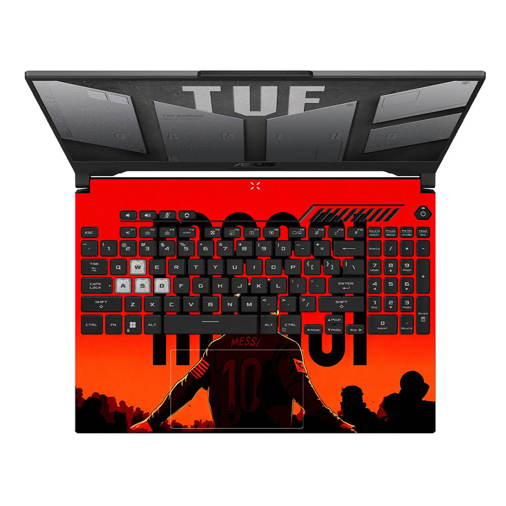 Messi Red Aura Asus TUF F15 FX507 & A15 FA507 3D Laptop Skin
