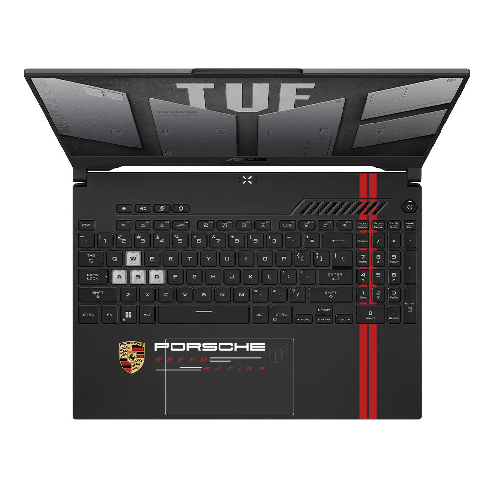 Transparent Porsche Motorsport Graphic Asus TUF F15 FX507 & A15 FA507 Laptop Skin