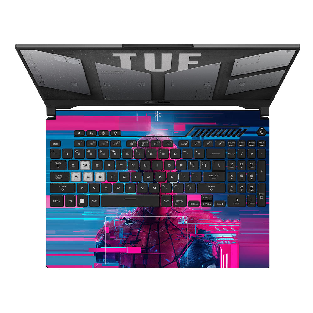Glitch Spider Asus TUF F15 FX507 & A15 FA507 3D Laptop Skin
