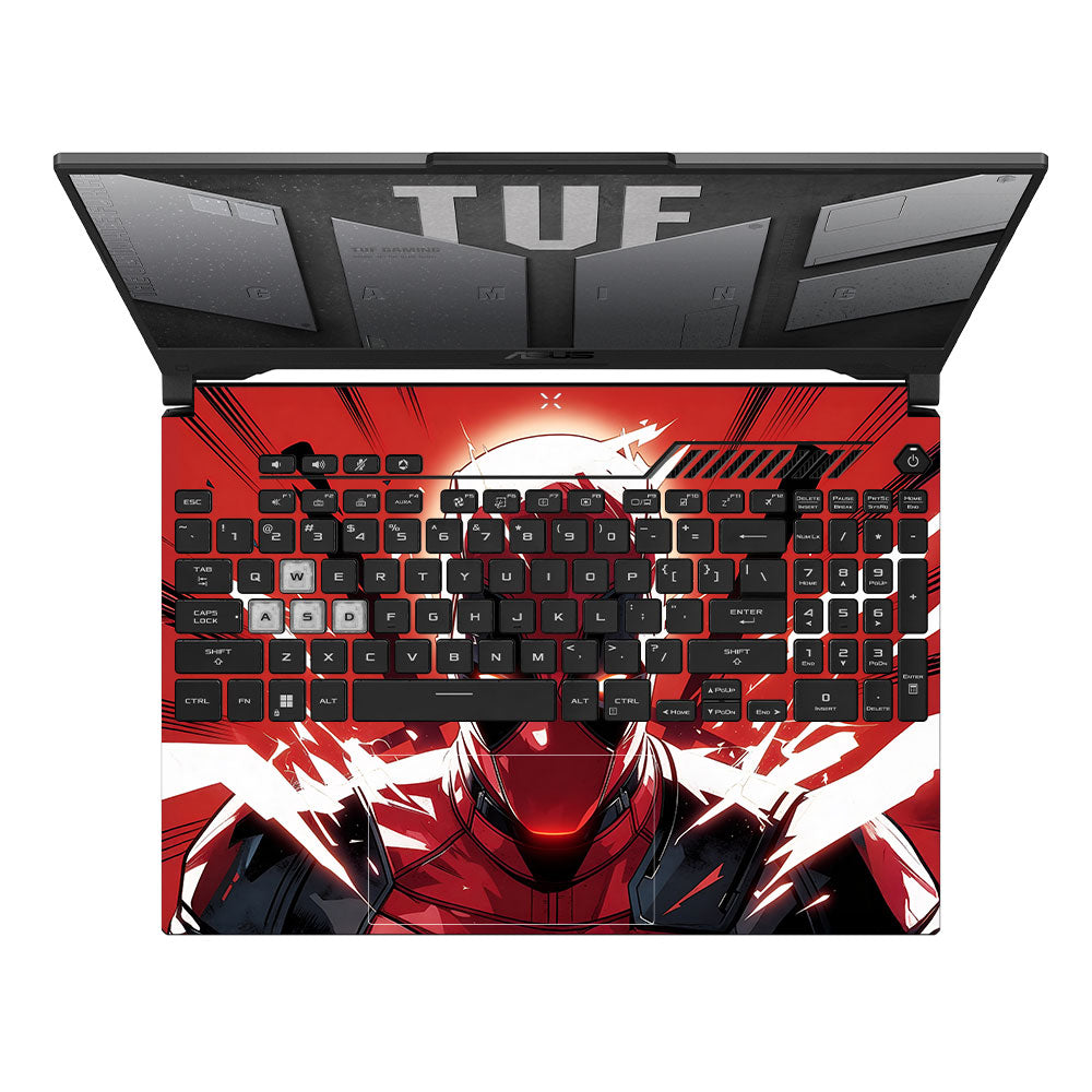 Deadpool Red Fury Asus TUF F15 FX507 & A15 FA507 3D Laptop Skin