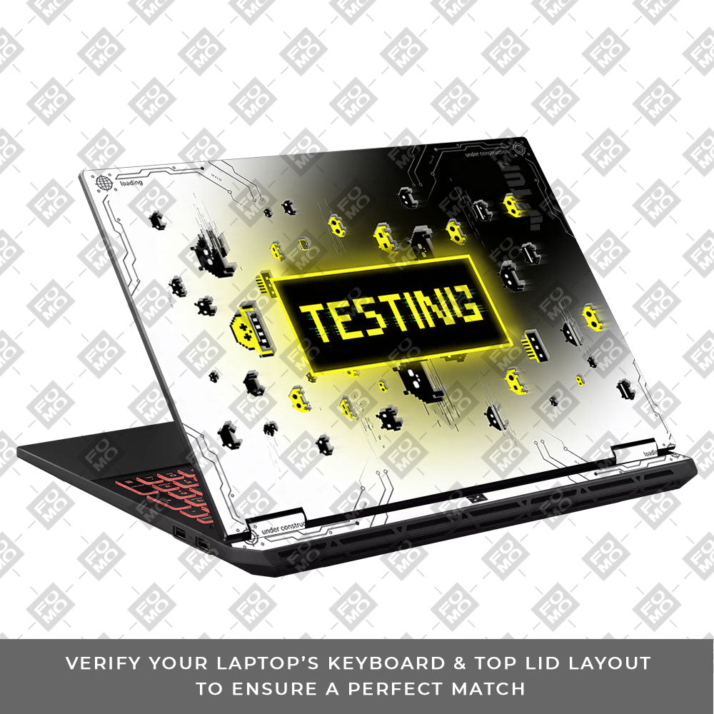Testing Under Attack Asus TUF Gaming A16 2025 3D Laptop Skin