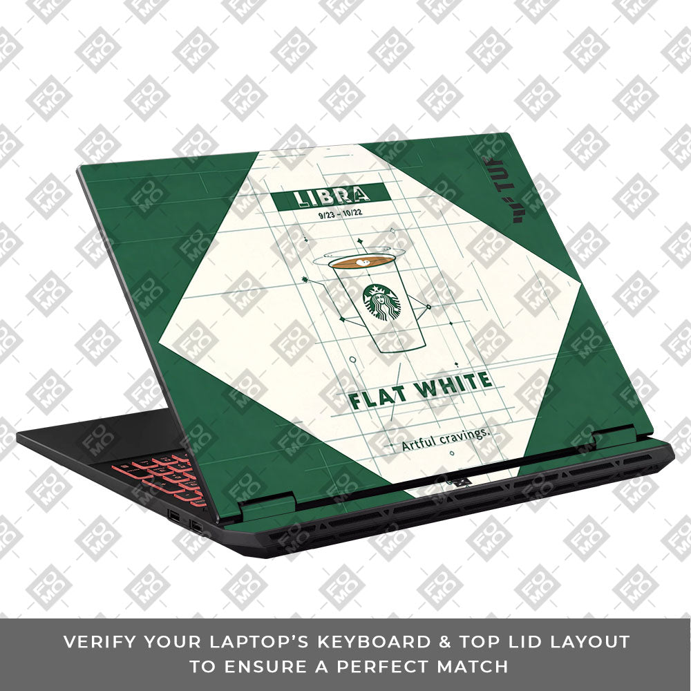 Libra Flat White Asus TUF Gaming A16 2025 3D Laptop Skin