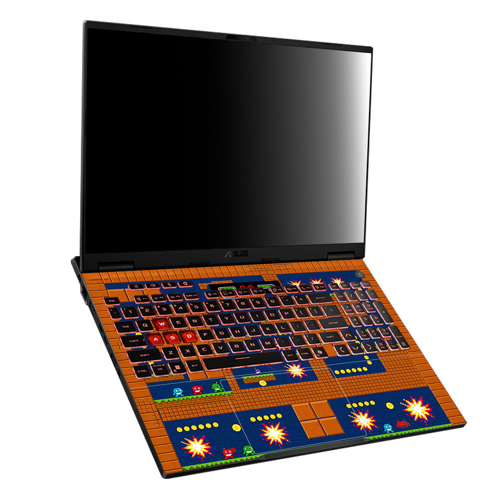 Pixelated Retro Arcade Asus TUF Gaming A16 2025 3D Laptop Skin