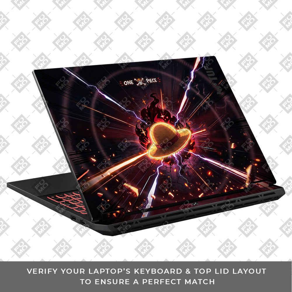 One Piece Fire Hat Asus TUF Gaming A16 2025 3D Laptop Skin