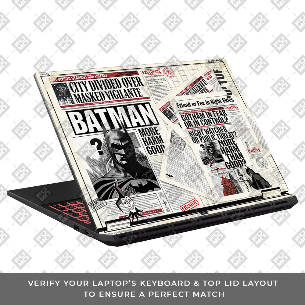 Batman Gotham's Legacy Asus TUF Gaming A16 2025 3D Laptop Skin