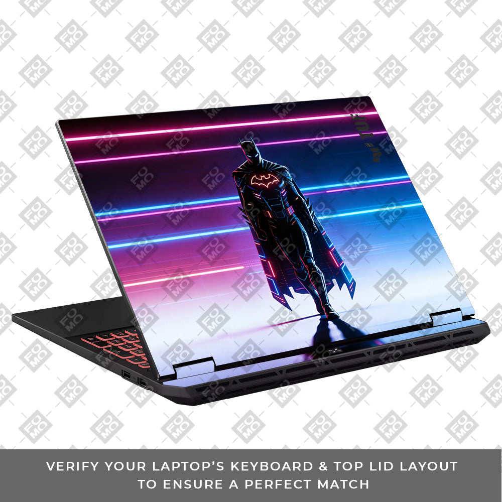 Superhero Neon Streaks Asus TUF Gaming A16 2025 3D Laptop Skin
