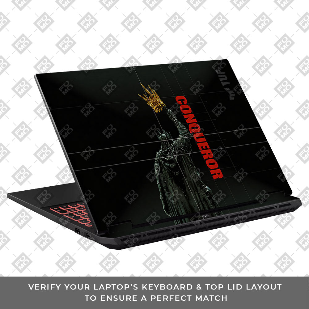 Crowned Conqueror Asus TUF Gaming A16 2025 3D Laptop Skin