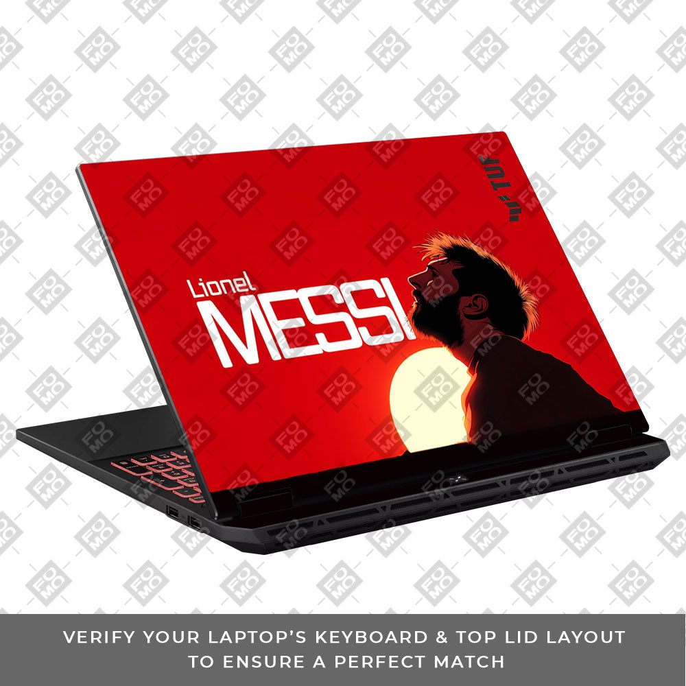 Messi Sunset Icon Asus TUF Gaming A16 2025 3D Laptop Skin