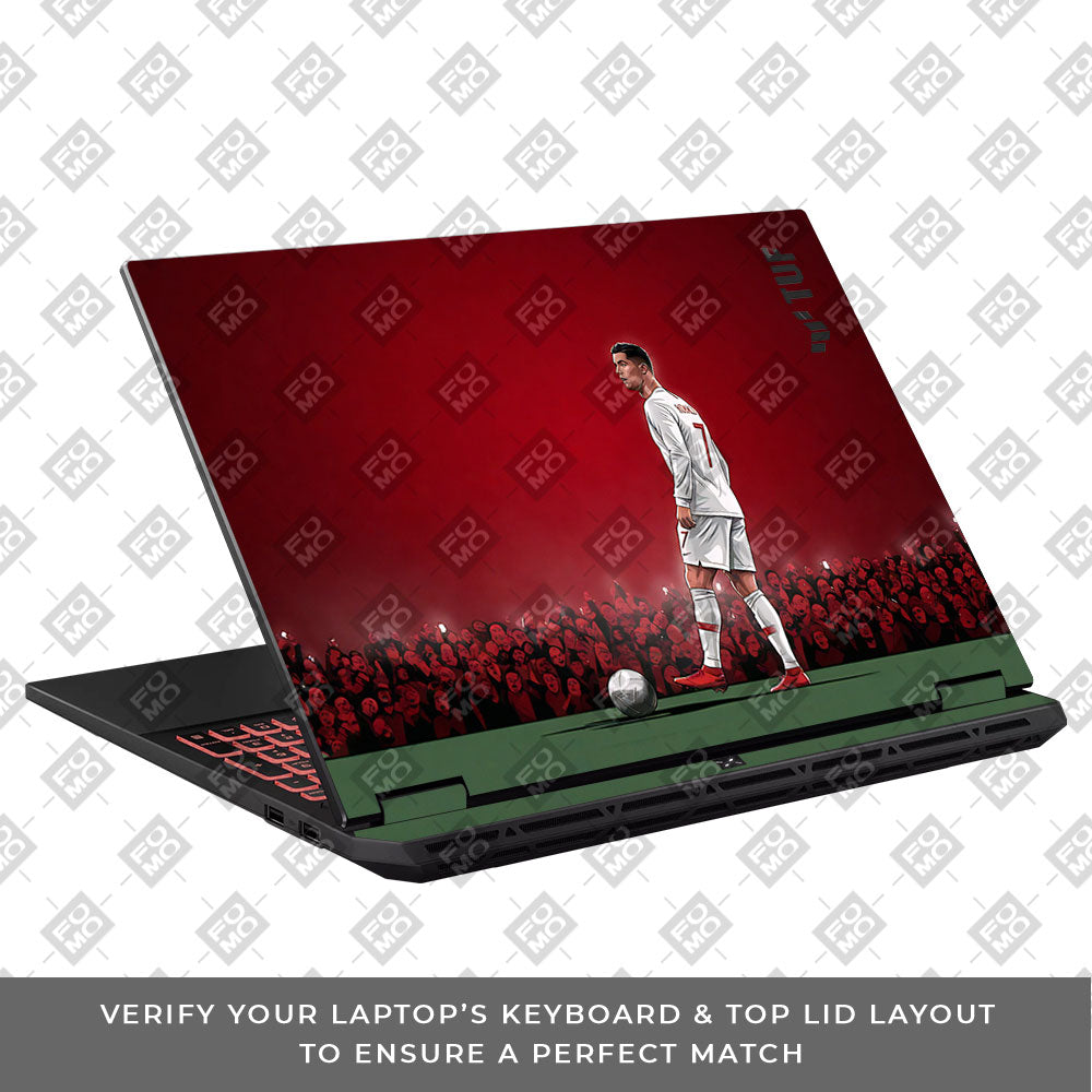 Ronaldo Cold Mode Asus TUF Gaming A16 2025 3D Laptop Skin