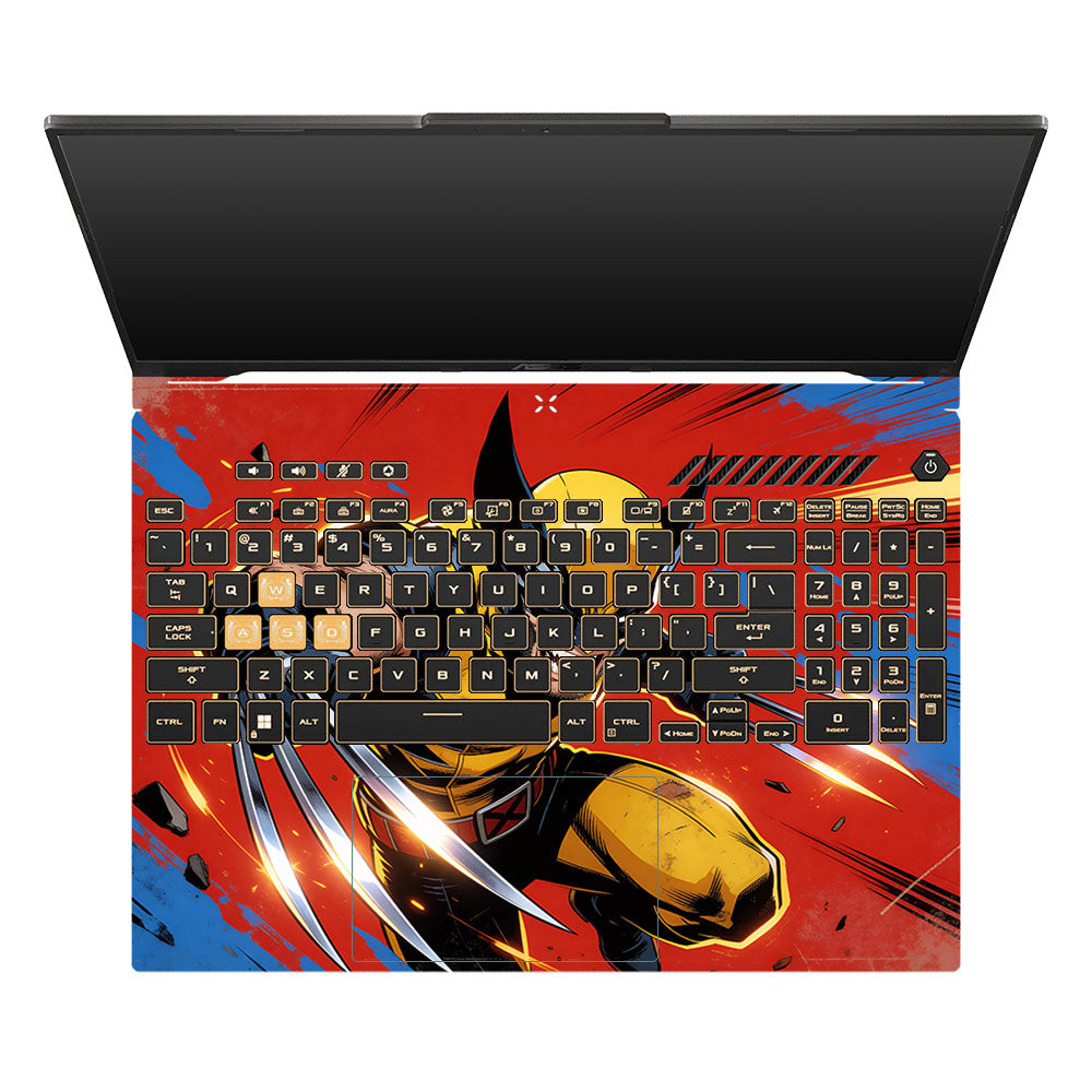 Adamantium Rage Asus TUF Gaming F16 and TUF Gaming A16 3D Laptop Skin