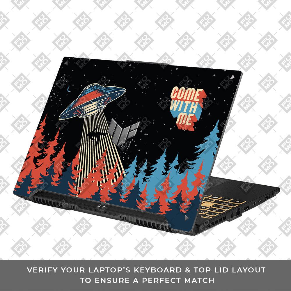 Come with Me Asus TUF Gaming F16 and TUF Gaming A16 3D Laptop Skin