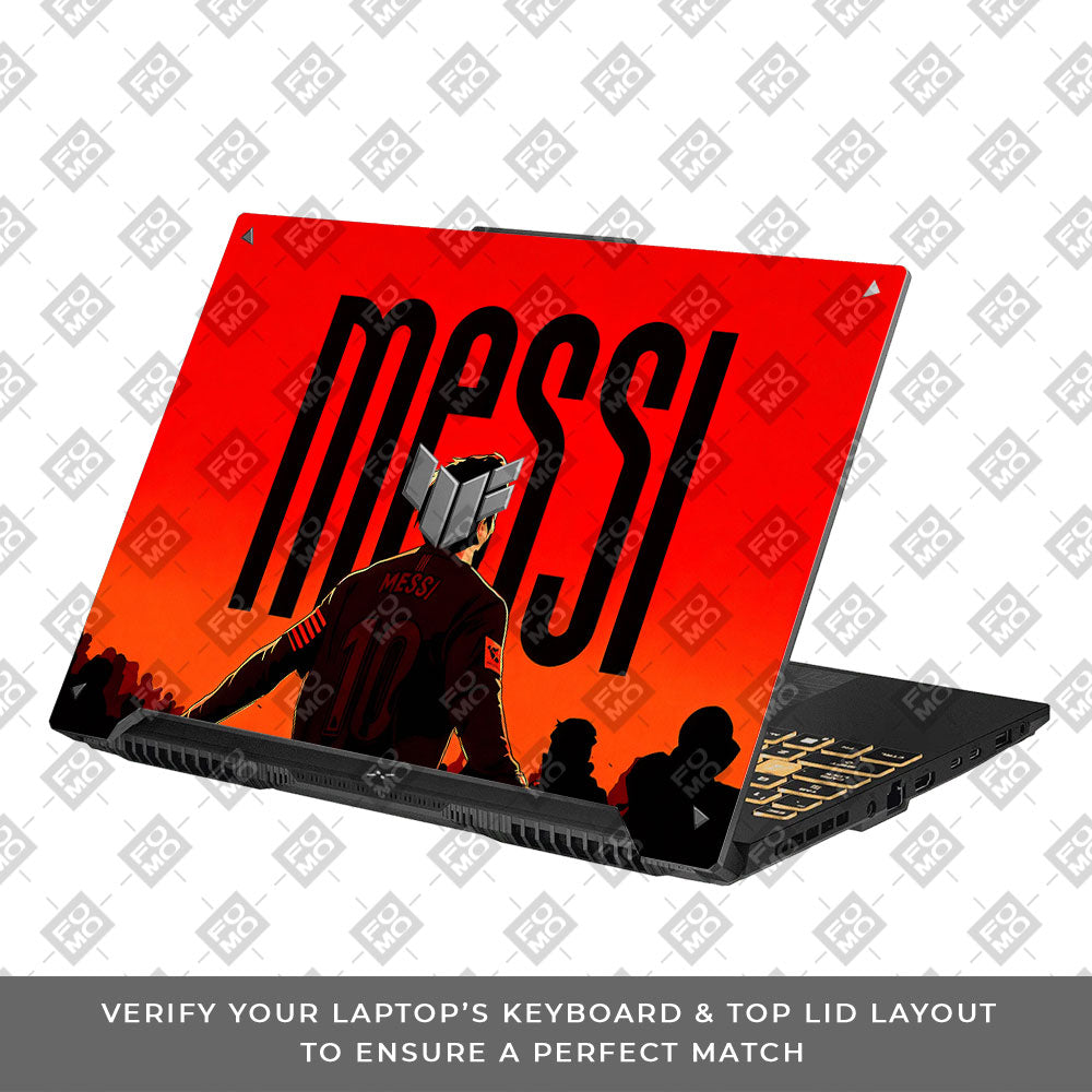 Messi Red Aura Asus TUF Gaming F16 and TUF Gaming A16 3D Laptop Skin