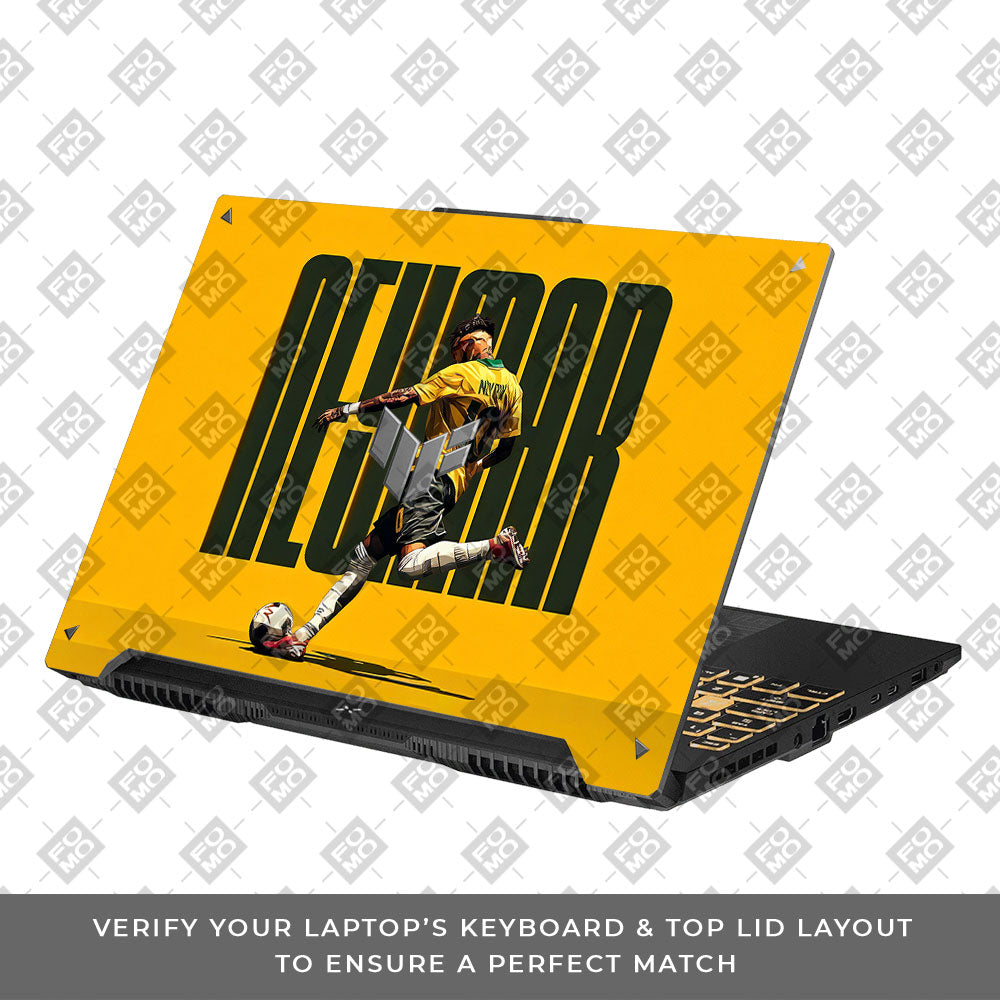 Neymar Brazil Drip Asus TUF Gaming F16 and TUF Gaming A16 3D Laptop Skin