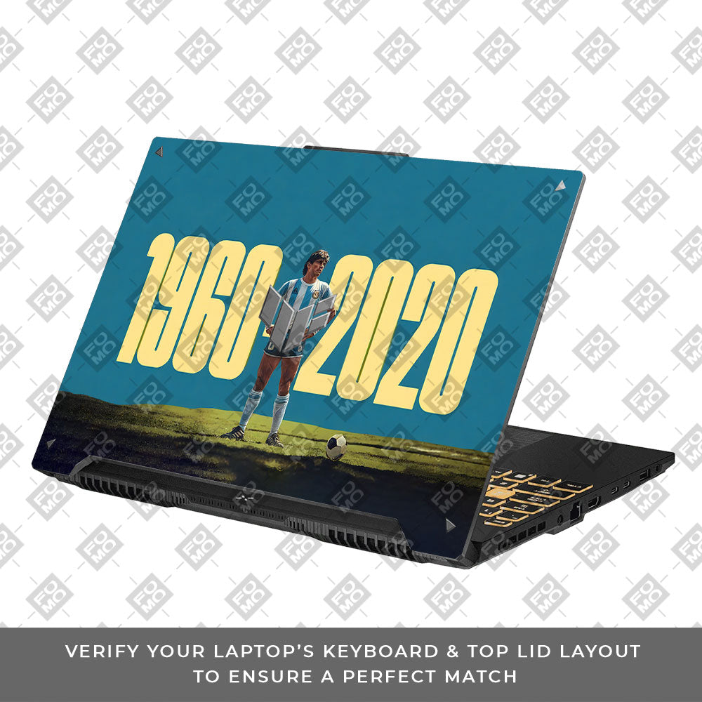 GOAT Era 1960 - 2020 Asus TUF Gaming F16 and TUF Gaming A16 3D Laptop Skin