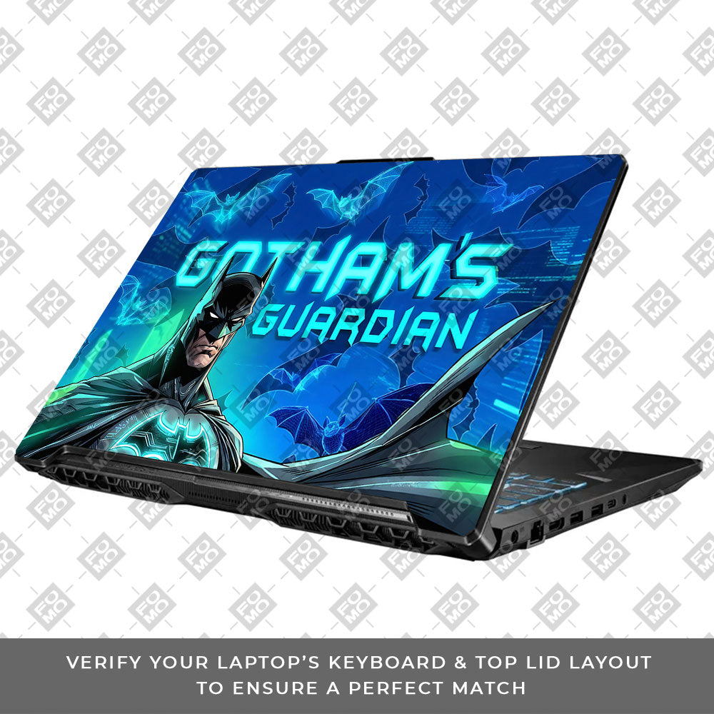 Gotham's Guardian Batman Asus TUF Gaming F17 FX706 3D Laptop Skin