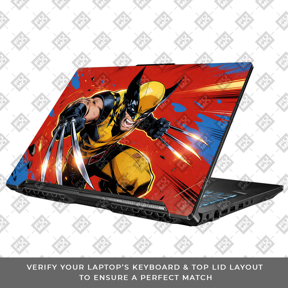 Adamantium Rage Asus TUF Gaming F17 FX706 3D Laptop Skin