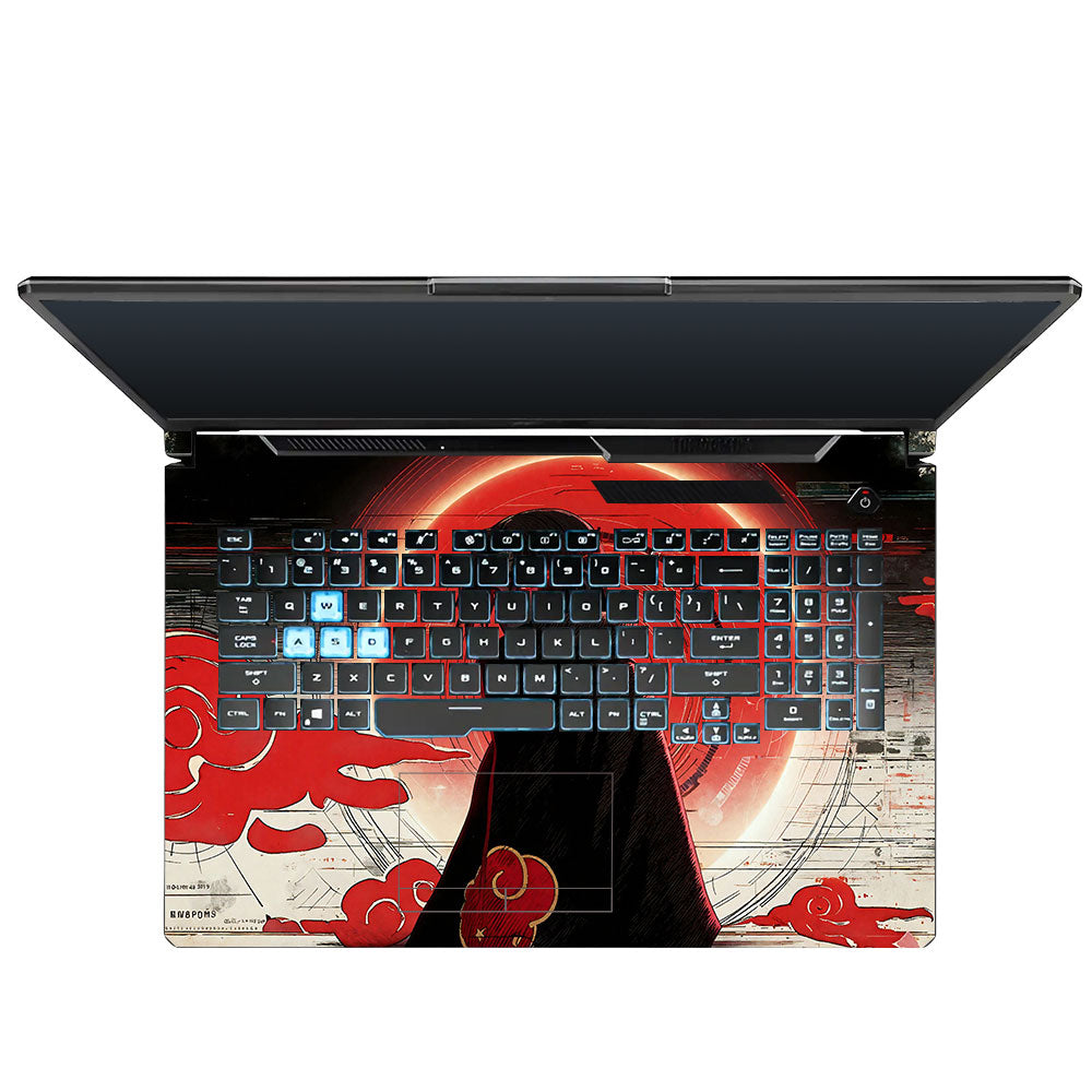 Itachi Uchiha Mark of the Akatsuki Asus TUF Gaming F17 FX706 3D Laptop Skin