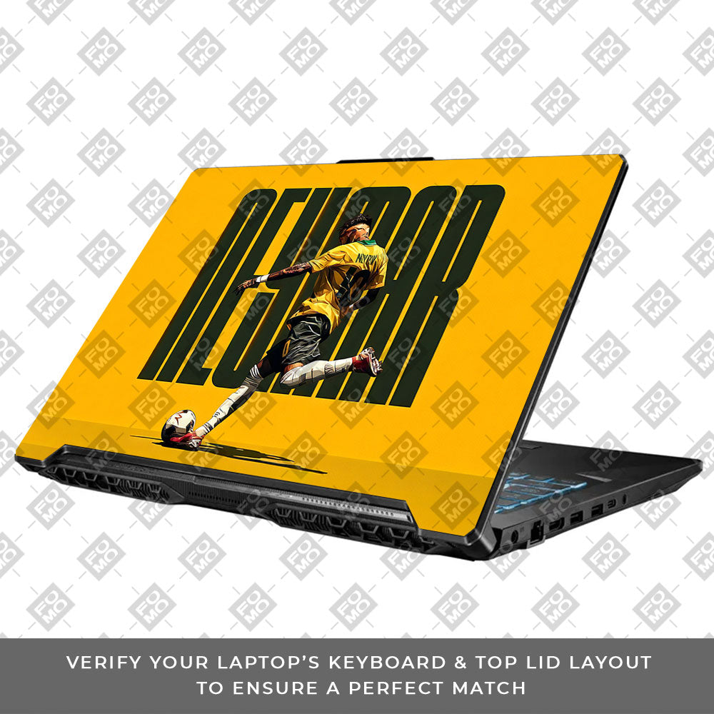Neymar Brazil Drip Asus TUF Gaming F17 FX706 3D Laptop Skin