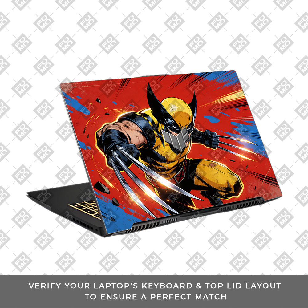 Adamantium Rage Asus TUF Gaming F17 FX707Z 3D Laptop Skin