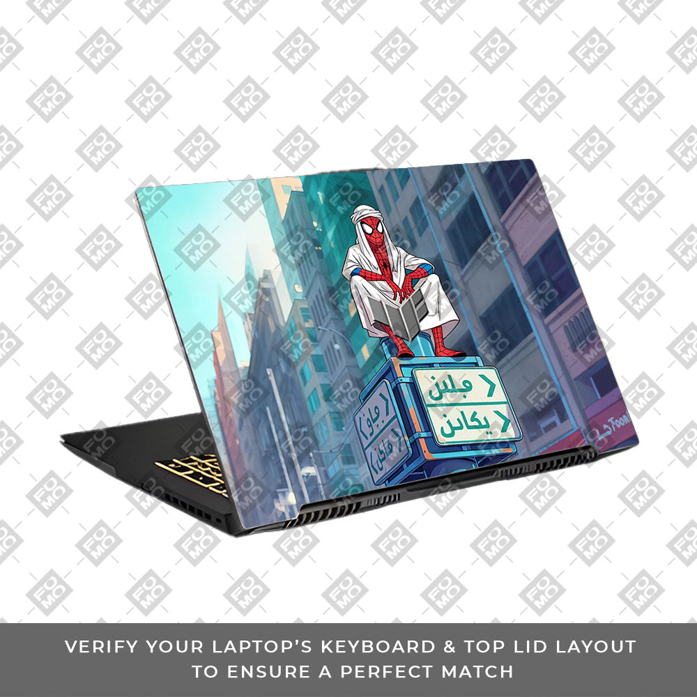 Arabian Spider Man Asus TUF Gaming F17 FX707Z 3D Laptop Skin