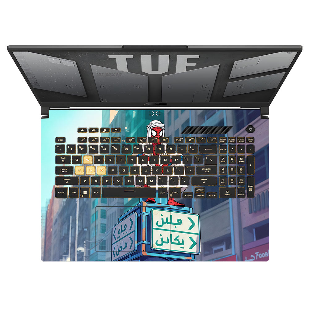 Arabian Spider Man Asus TUF Gaming F17 FX707Z 3D Laptop Skin