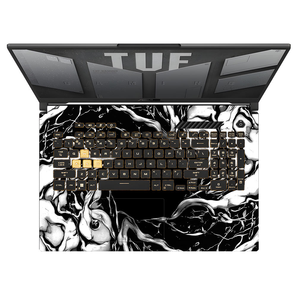 Spiderman Web Black Asus TUF Gaming F17 FX707Z 3D Laptop Skin