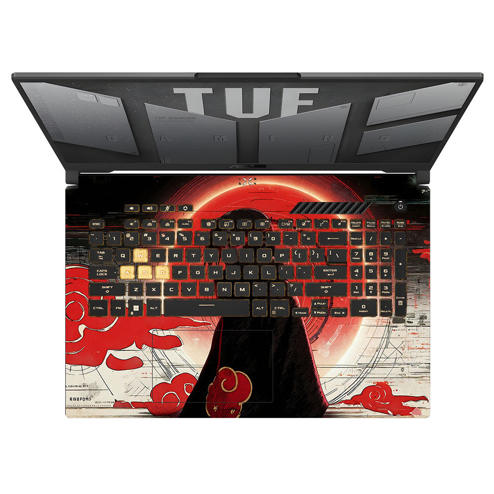 Itachi Uchiha Mark of the Akatsuki Asus TUF Gaming F17 FX707Z 3D Laptop Skin