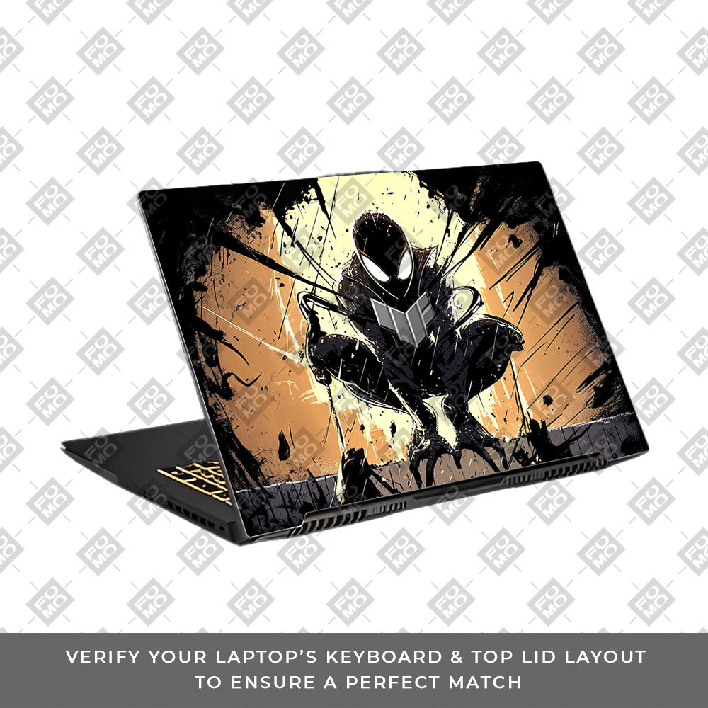 Shadow Spiderman Asus TUF Gaming F17 FX707Z 3D Laptop Skin