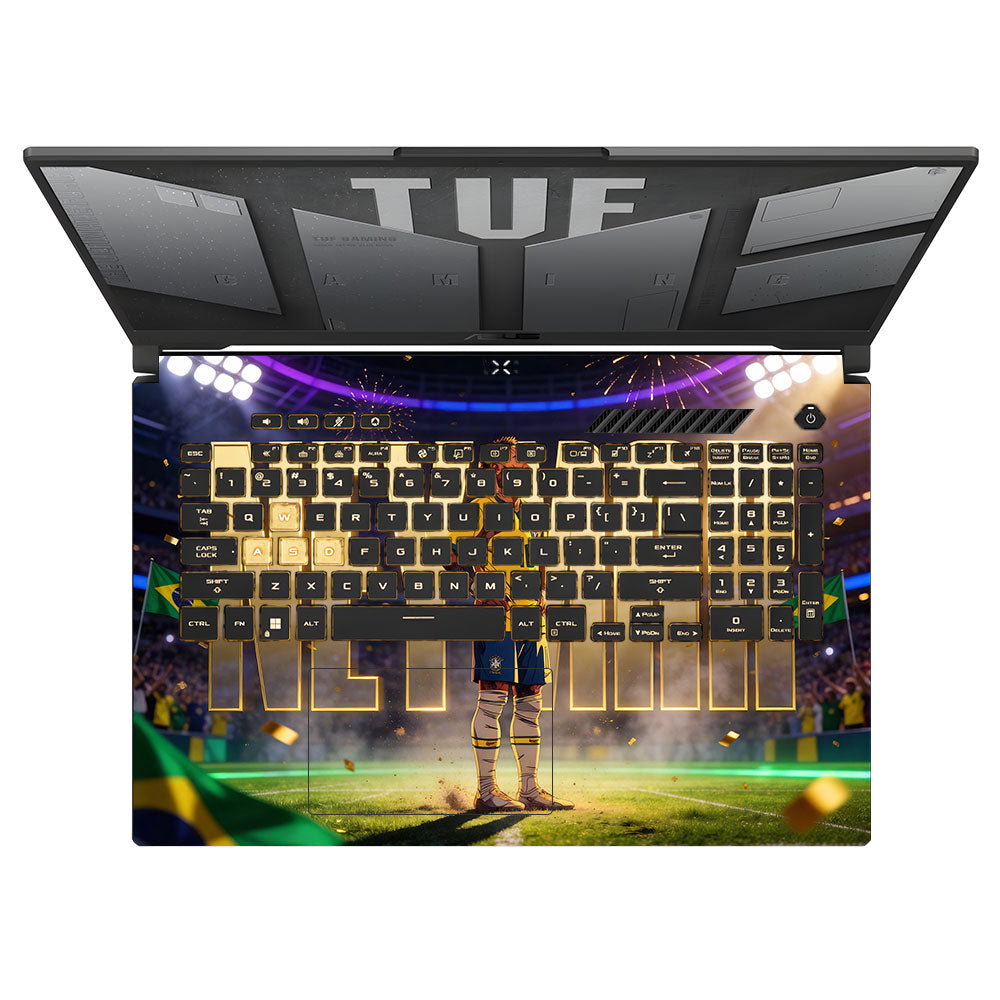 Neymar Golden Aura Asus TUF Gaming F17 FX707Z 3D Laptop Skin