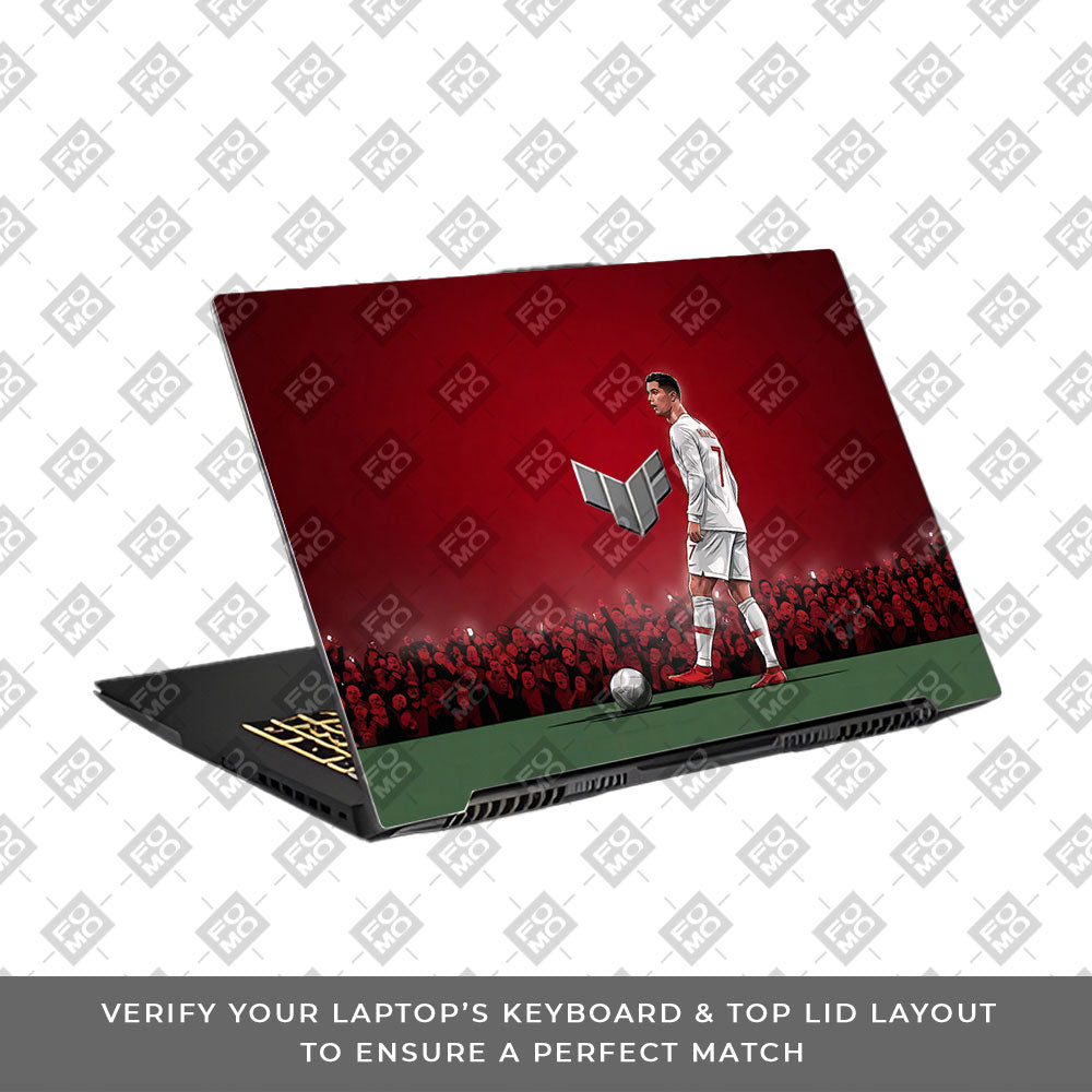 Ronaldo Cold Mode Asus TUF Gaming F17 FX707Z 3D Laptop Skin