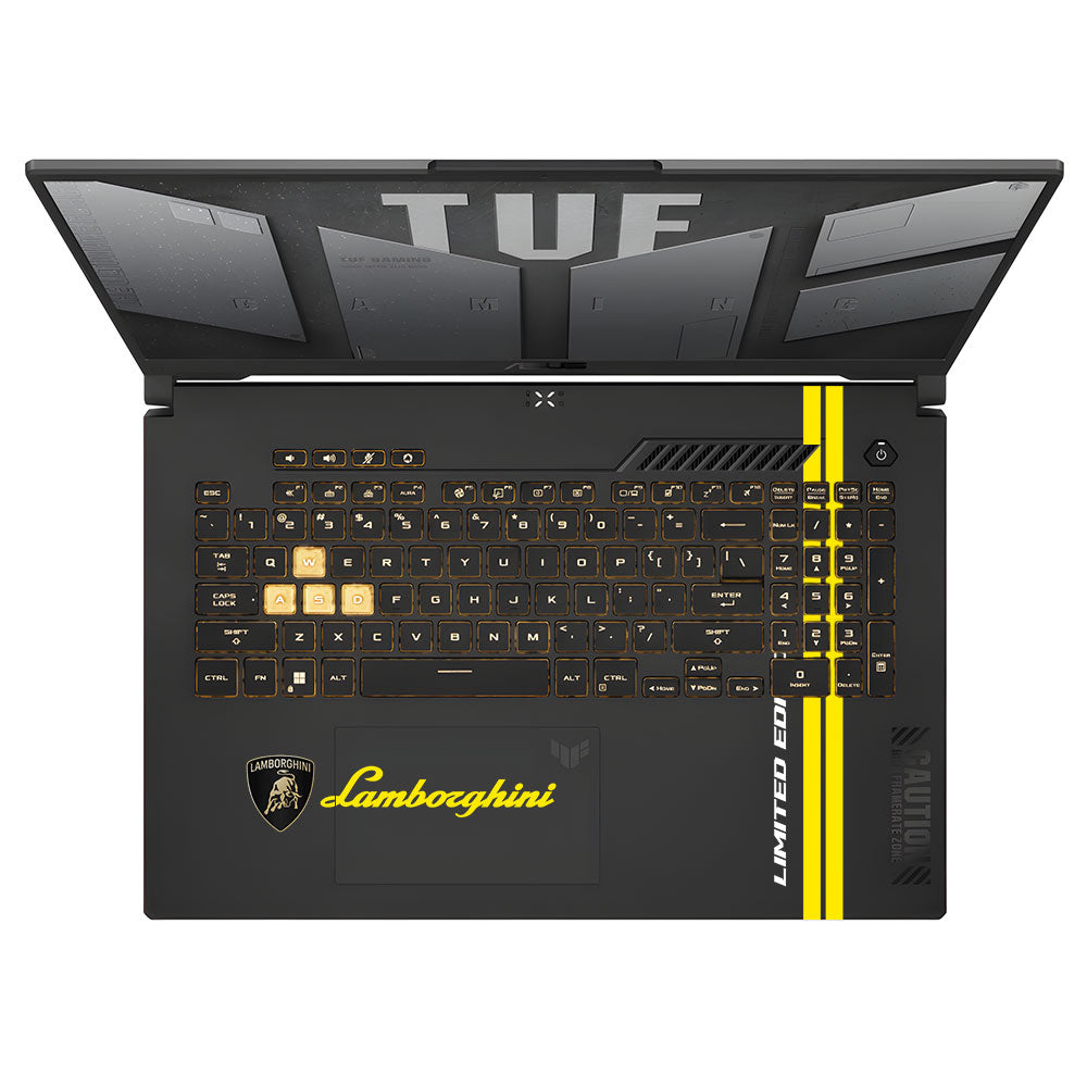 Transparent Lamborghini Limited Edition Asus TUF Gaming F17 FX707Z Laptop Skin