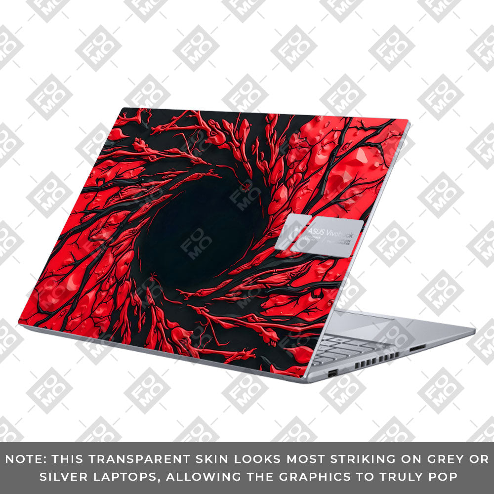 Spiderman Web Red Asus VivoBook 16X K3605 3D Laptop Skin