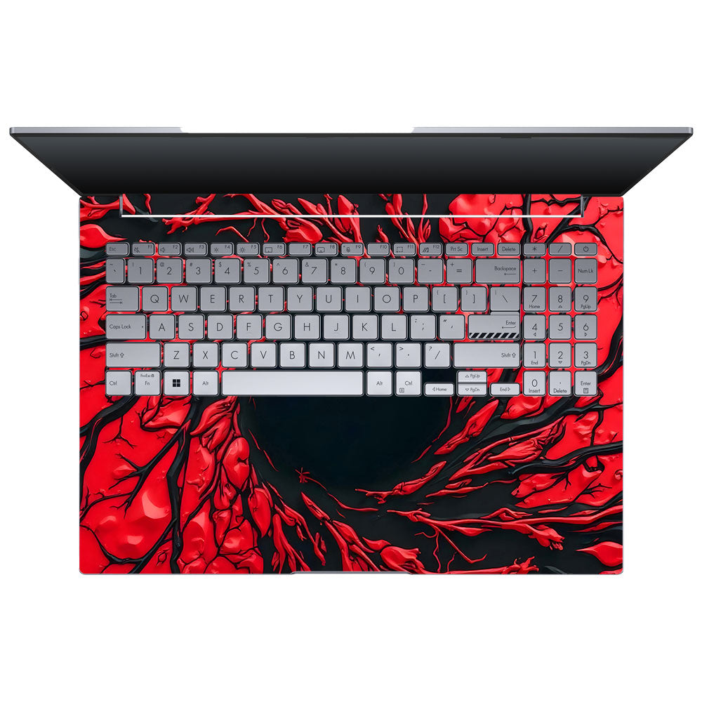 Spiderman Web Red Asus VivoBook 16X K3605 3D Laptop Skin