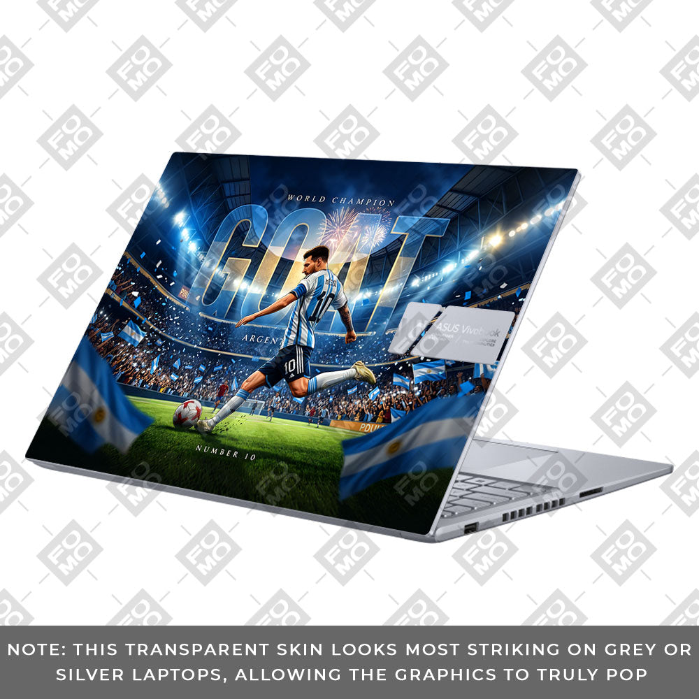Messi World Champ Energy Asus Vivobook 16X K3605 3D Laptop Skin